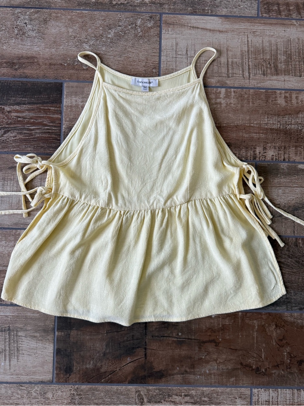 Francesca’s Claire Side Tie Sleeveless Top
